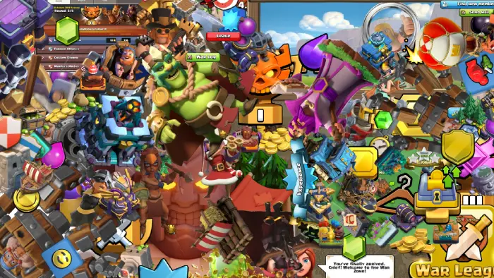 sticker wall clash of clans images